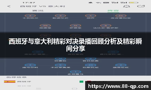西班牙与意大利精彩对决录播回顾分析及精彩瞬间分享
